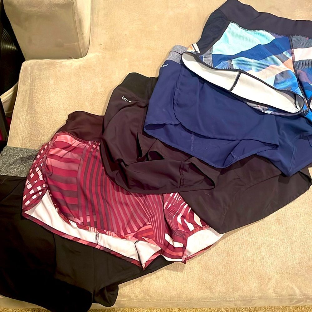 Women’s Nike and Athleta workout/running shorts
